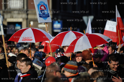 Gdansk. Parada z okazji 93 rocznicy odzyskania przez...