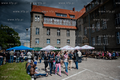 Gdansk. Dziedziniec Wydzialu Chemii Uniwesrystetu Gdanskiego....