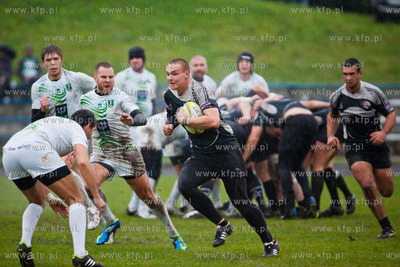 Stadion Gdanskiego Osrodka Kultury Fizycznej. Mecz...