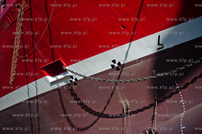 Stocznia Gdansk. Pochylnia B1. Wodowanie promu pasazersko-samochodowego...