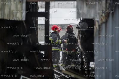 Gdansk. Ujescisko. Ugaszony przez Straz Pozarna pozar...