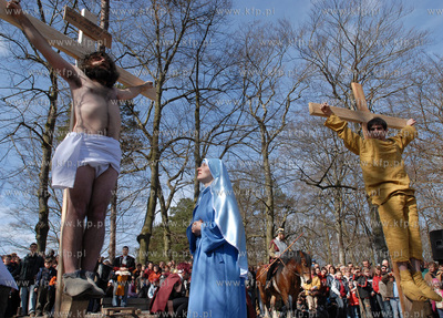 W scenerii Kaszubskiej Golgoty zostala odegrana Inscenizacja...