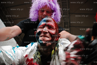 Jedna z atrakcji Jarmarku sw. Dominika byl chrzest...