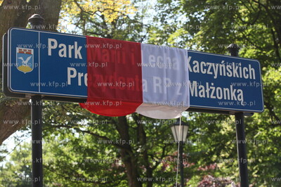 Sopot. Odsloniecie tablicy pamiatkowej honorujacej...