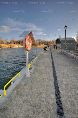 Gdansk, Nowy Port. Budowa przystanku tramwaju wodnego...