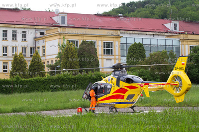 Misja Lotniczego Pogotowia Ratunkowego Gdansk, ladowisko...