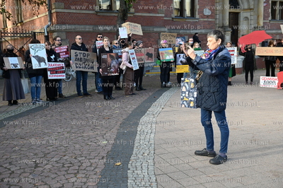 Siedziba Rady Miasta Gdańska. Protest aktywistów...