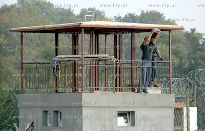 Areszt sledczy w Gdansku na ul. 3 Maja. Nz. remont...