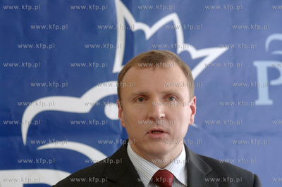 Konferencja prasowa Jacka Kurskiego, poswiecona dzialaniom...