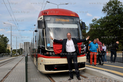 Pierwszy przejazd tramwaju nowa linią na trasie Siedlce...