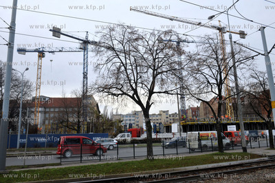 Budowa biurowca Tryton na ul. Jana z Kolna w Gdansku....