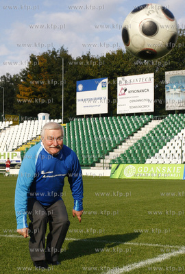 Gdansk. Stadion Lechii Gdansk. Mecz pilkarski pomiedzy...