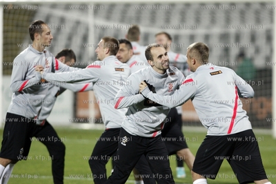 Gdansk. Stadion przy ul. Traugutta. Trening reprezentacji...