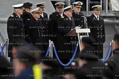 Gdynia Oksywie. Port Wojenny. Uroczystosc objecia przez...