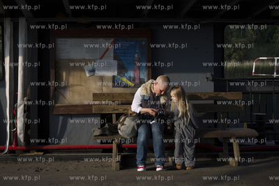 Jedne z ostatnich przepraw przez Martwą Wisłe promem...