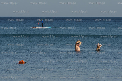 Plaża w Sopocie.13.02.2022 / fot. Anna Rezulak / KFP