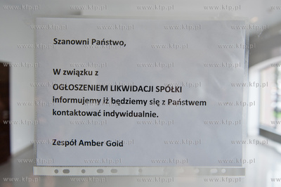 Gdansk. Centrala spolki Amber Gold przy ulicy Dlugie...
