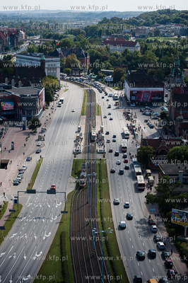 Gdansk. Widok na Podwale Grodzkie z wiezowca Zieleniak.
04.09.2012
fot....