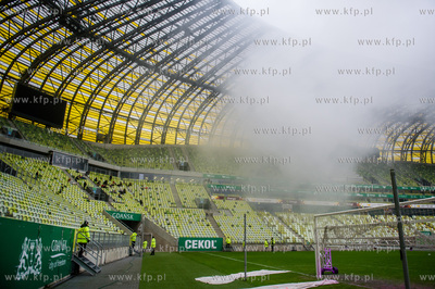Stadion Energa Gdańsk. Ćwiczenia służb ratowniczych...