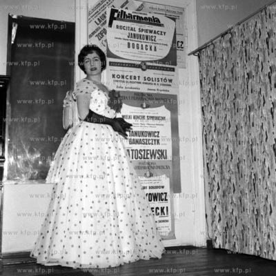 Zofia Janukowicz Poblocka, spiewaczka operowa.
1958
0004716z
Fot....