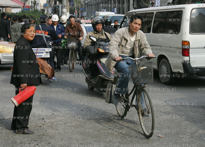 Chiny, Szanghaj. Jedna z dzielnic Szanghaju, Old Town,...