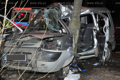 Sopot. Ulica Malczewskiego.  Wypadek samochodowy. Okolo...