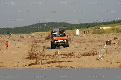 W Gdańsku-Sobieszewie na wysokości wejscia na plaze...