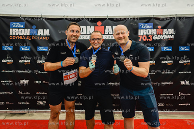 Enea IRONMAN Gdynia 2023. Na zdjęciu wiceprezydenci...