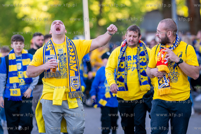 Betclic 1 Liga: Arka Gdynia - GKS Tychy. Na zdjęciu...