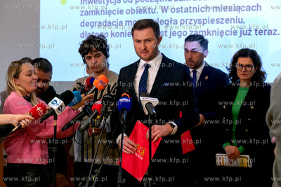 Konferencja prasowa dotycząca zamknięcia i przebudowy...