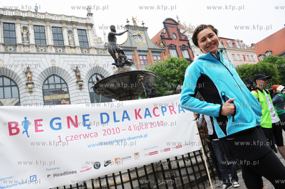 Gdansk, Dlugi Targ. Beata Sadowska wraz z Dariuszem...