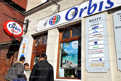 Biuro Orbis Travel w Gdansku na ul. Podmlynskiej. 29.09.2010...