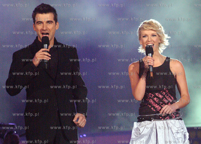 Festiwal Piosenki w Sopocie. Prowadzacy festiwal Tomasz...