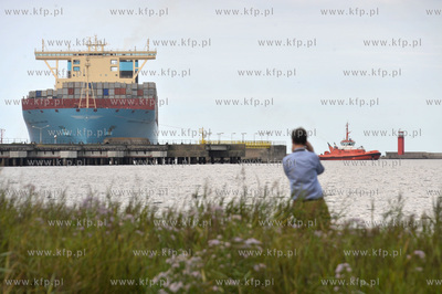 Najwiekszy kontenerowiec swiata Maersk Mc-Kinney Moller...
