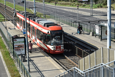 Gdańsk Chełm. Przystanek tramwajowy na ul. Armii...