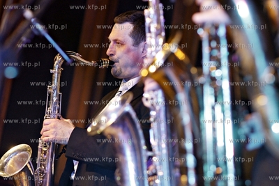 Gdańsk. Ratusz Staromiejski. Benefis saksofonisty...
