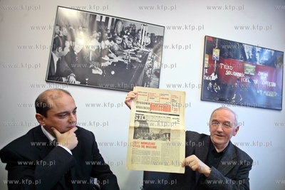 Gdansk. Europejskie Centrum Solidarnosci. Dziennikarz...