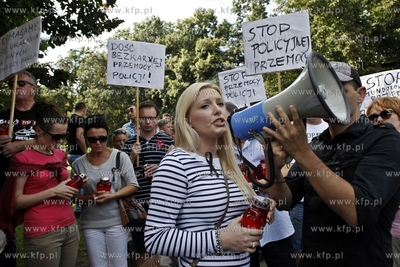 Marsz przeciwko przemocy policji w Gdansku Wrzeszczu,...