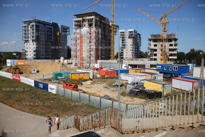Zespol wiezowcow CityPark na gdanskiej Zaspie. 07.08.2014...