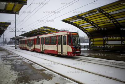Przystanek tramwajowy Stadion Energa Gdańsk.
07.02.2017
fot....
