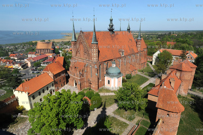 Frombork, Wzgorze Katedralne. Gotycka katedra pw. Wniebowziecia...
