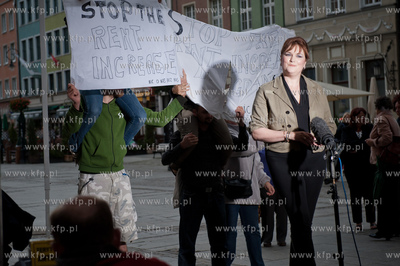 Gdansk. Dlugi Targ. Telewizja CNN International w ramach...