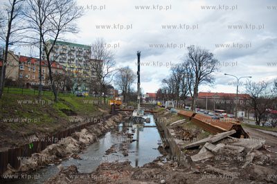 Gdansk. Remont i modernizacja kanalu Raduni. Na odcinku...