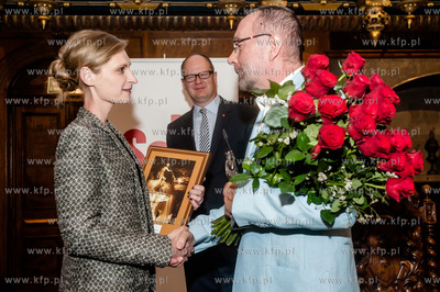 Gdansk. Dwor Artusa. Uroczystosc wreczenia Nagrod Prezydenta...