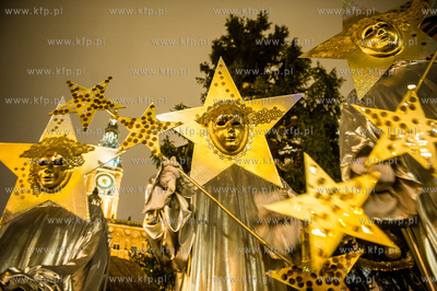 Gdansk. Przywitanie Swietego Mikolaja, parada zaczarowanego...