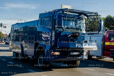 Gdańsk. Parada samochodów cieżarowych marki Scania,...