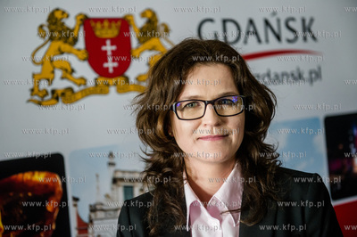 Gdańsk. Urząd Miasta. Konferencja prasowa na której...