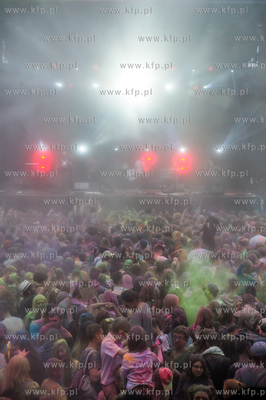 Gdańsk. Plac Zebrań Ludowych. Festiwal Kolorów Nocy...