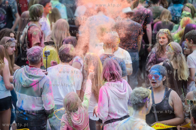 Gdańsk. Plac Zebrań Ludowych. Festiwal Kolorów Nocy...