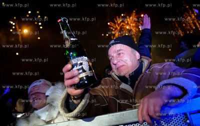 Gdynia. Skwer Kosciuszki. Mieszkancy Gdyni swietuja...